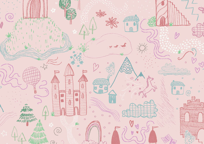 Fairy Kingdom, Princess Pink - Twist&Fit Roller Blind - Image 6